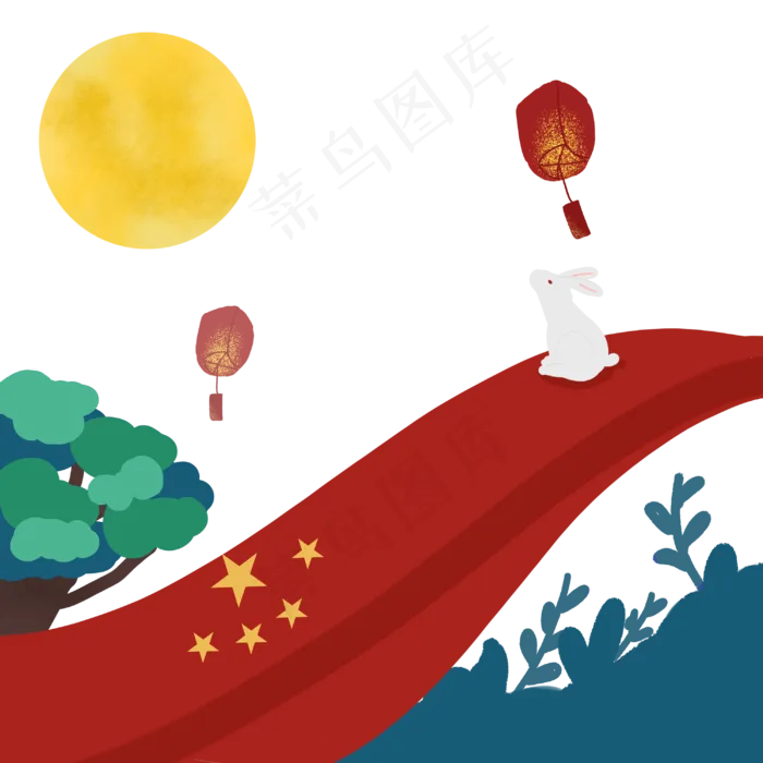 中秋节国庆节(3000X3000(DPI:300))psd模版下载