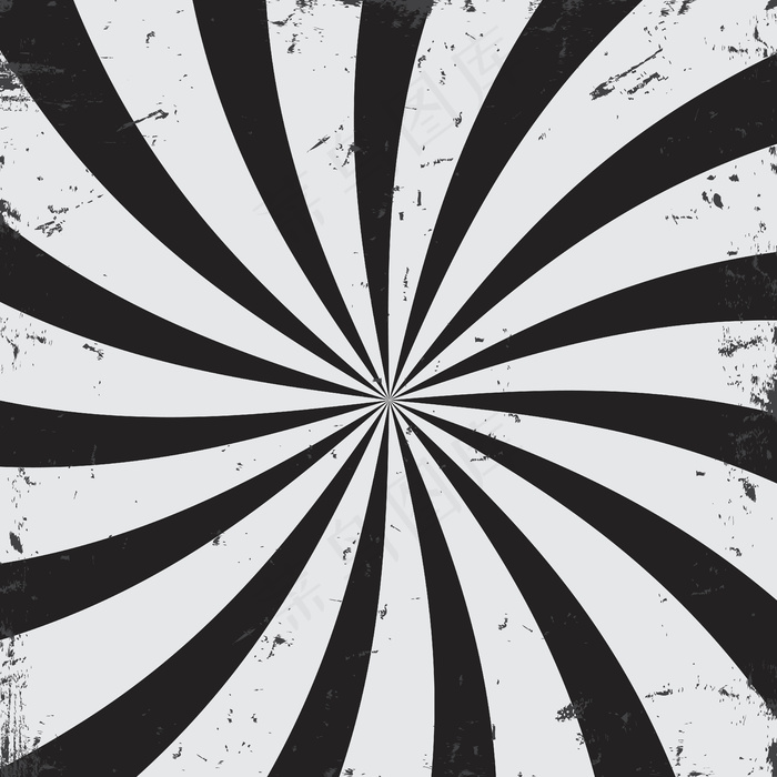 放射状光线在黑白背景中混浊eps,ai矢量模版下载