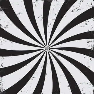 放射状光线在黑白背景中混浊