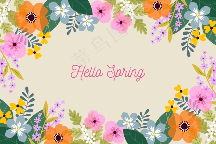 平面设计春季背景