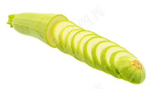 绿色切片西葫芦