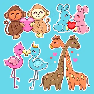 各种动物伴侣和心脏 各种动物伴侣和心脏