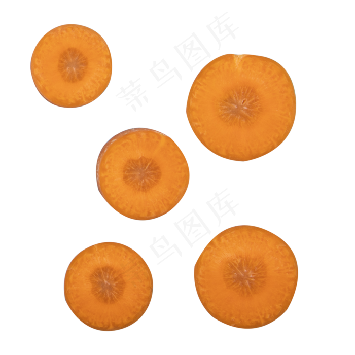 切片胡萝卜(2000X2000(DPI:300))psd模版下载