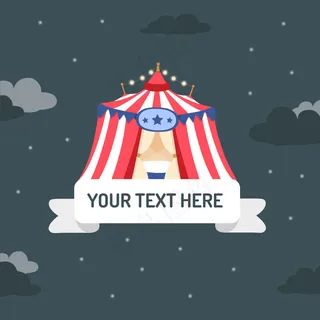 马戏团帐篷背景