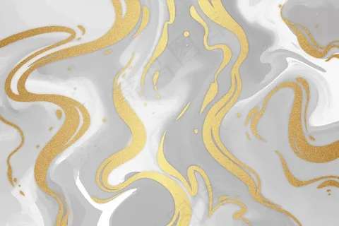 金色光泽质地的液态大理石壁纸