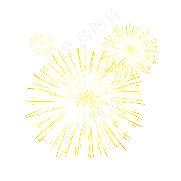 烟花烟火爆竹金色(2000X2000(DPI:300))psd模版下载