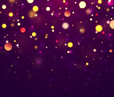 喜庆的紫色，金色背景五彩缤纷的灯饰。