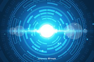 抽象hud数字技术背景