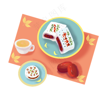 重阳节菊花酒重阳糕免扣元素