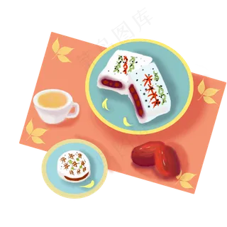 重阳节菊花酒重阳糕免扣元素