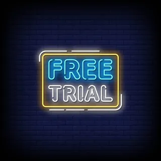 免费试用霓虹灯标志样式文本