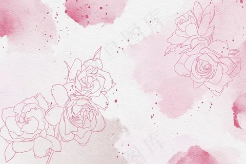 粉彩手绘元素壁纸