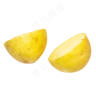 黄色切开土豆