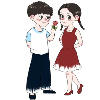 七夕节有艺术气息的男孩送给美丽