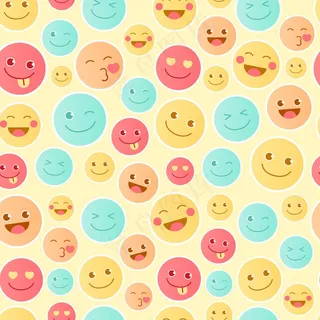 快乐表情图案模板 快乐表情图案模板