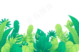 五彩缤纷的夏季背景和树叶