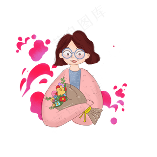 教师节鲜花礼物元素