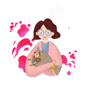 教师节鲜花礼物元素