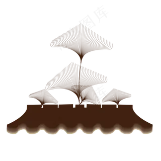 秋天主题银杏叶边框