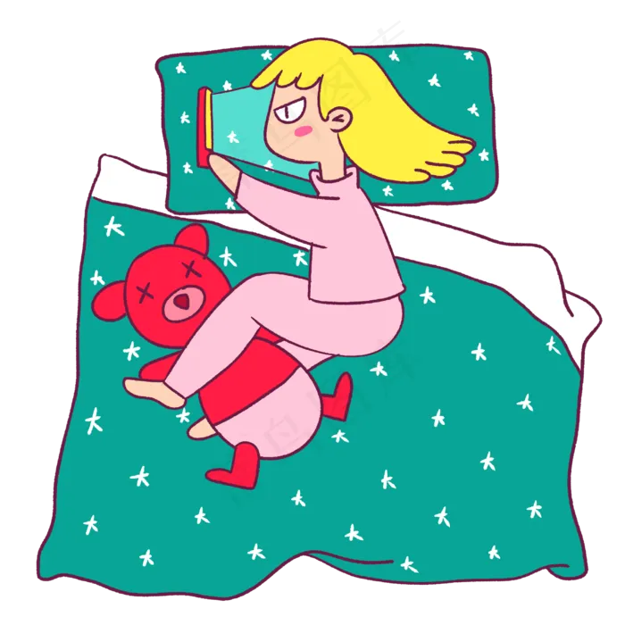 手绘卡通双十一购物双11熬夜抢(3000X3000(DPI:299))psd模版下载