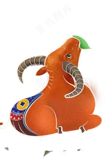 2021牛年卡通牛贺岁吉祥物