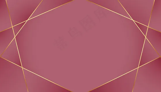 奢华皇家背景，金色低保利线