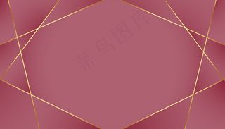 奢华皇家背景，金色低保利线