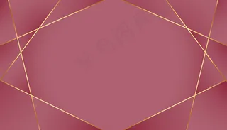 奢华皇家背景，金色低保利线