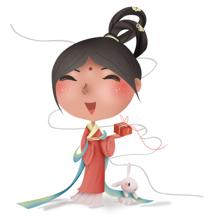 中秋节玉兔和嫦娥