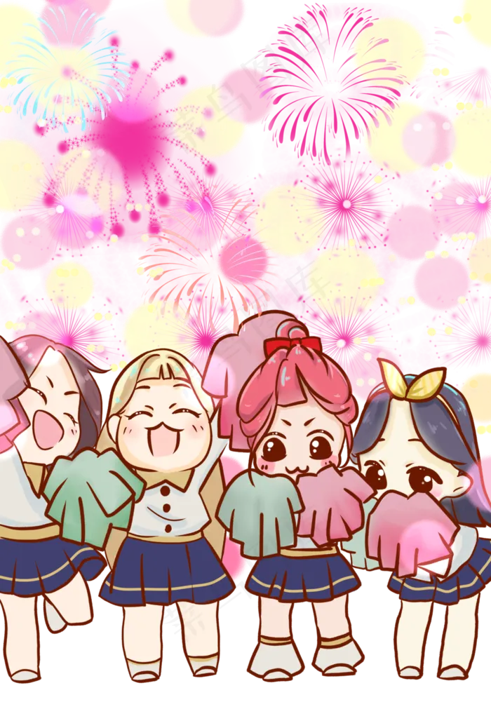 元旦跨年2021烟花派对热闹(3545X5123(DPI:300))psd模版下载