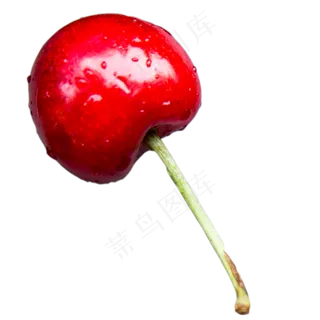 一个红色樱桃