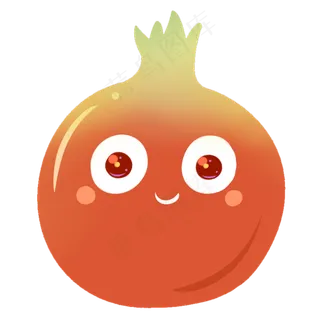 卡通水果石榴系列表情包