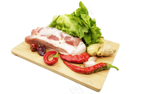 案板食材五花肉