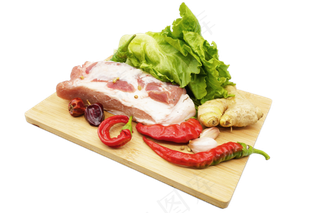 案板食材五花肉