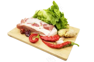 案板食材五花肉