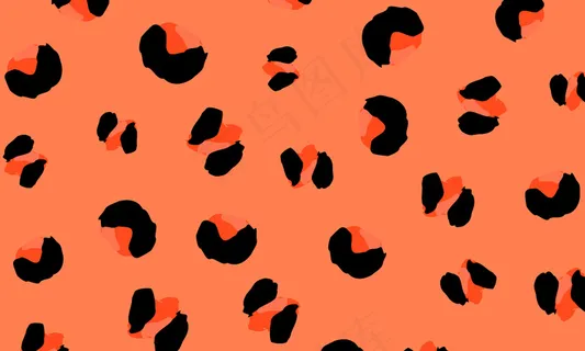 豹纹。动物皮肤图案。