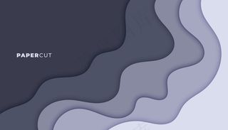 抽象灰色剪纸风格层次背景设计