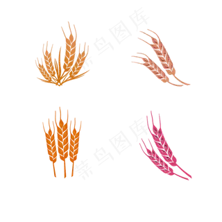 立秋秋天丰收手绘波普风格稻穗