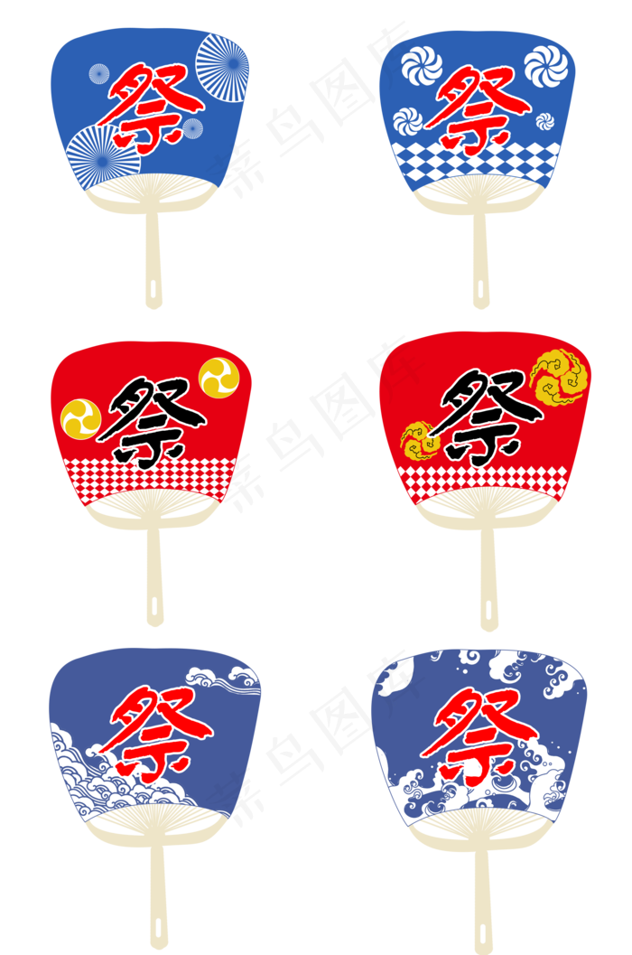 夏日祭祭祀团扇矢量图(2000X3020(DPI:300))psd模版下载