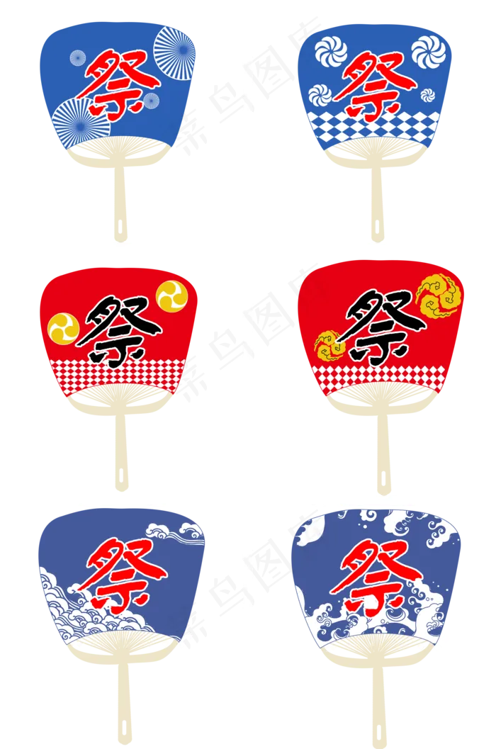 夏日祭祭祀团扇矢量图(2000X3020(DPI:300))psd模版下载