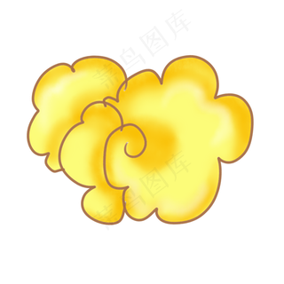 金色祥云新年元旦展板