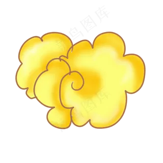 金色祥云新年元旦展板