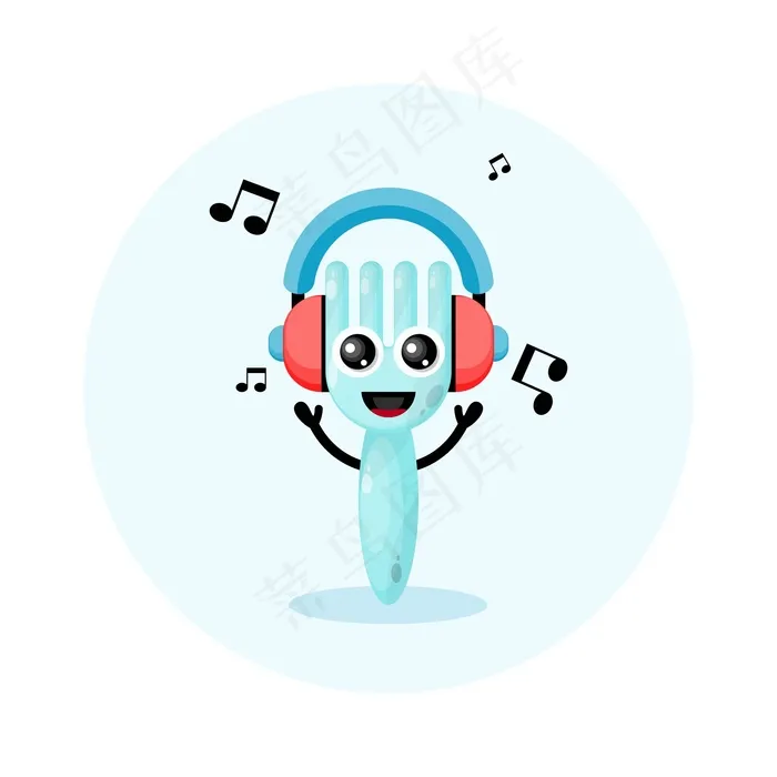 音乐耳机叉字可爱