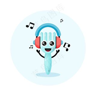 音乐耳机叉字可爱