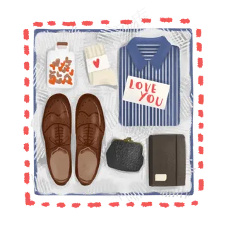 七夕节蓝色男士礼物盒型录浪漫男