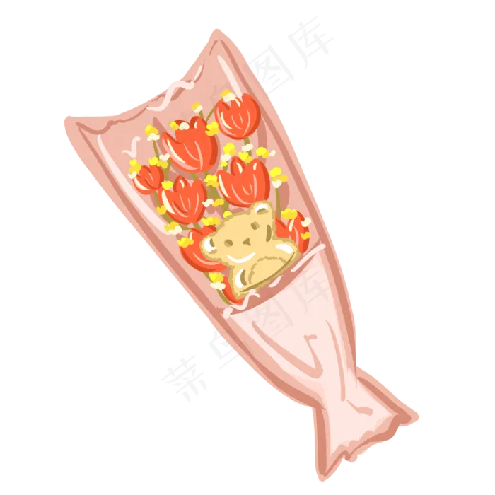 教师节手捧花(3000X3000(DPI:300))psd模版下载