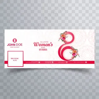 3月8日国际妇女节快乐facebook封面横幅banner