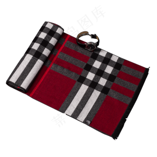 实拍秋天围巾毛巾男士手表