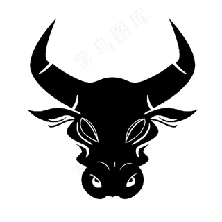 牛年新年线描图标