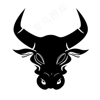 牛年新年线描图标